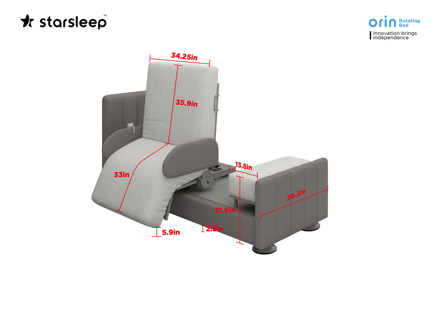 StarsleepĀ® Orin Rotating Bed