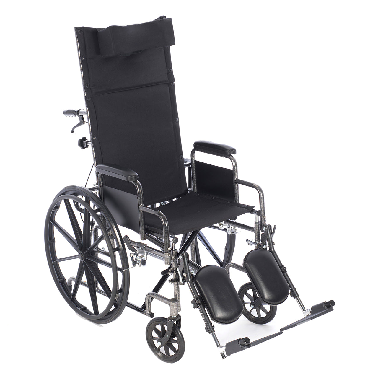 Chariot-RC Reclining Wheelchair – Removable Full Arms with Elevating Legrests
