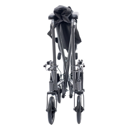 Astra Steel Transport Chair – Lightweight Folding with Swing-Away Footrests