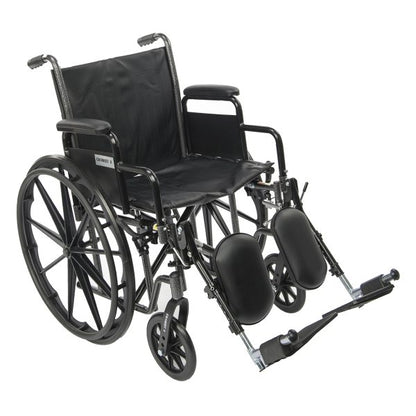 Chariot II Wheelchair-K2 – Full Arms with Swing-Away Footrests