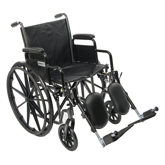 Chariot II Wheelchair-K2 – Desk Arms with Elevating Leg Rests