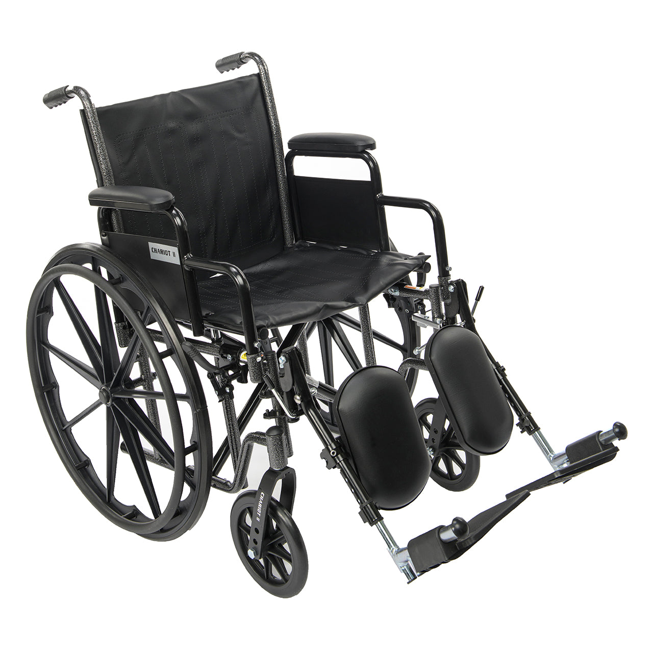 Chariot II Wheelchair-K2 – Full Arms with Swing-Away Footrests