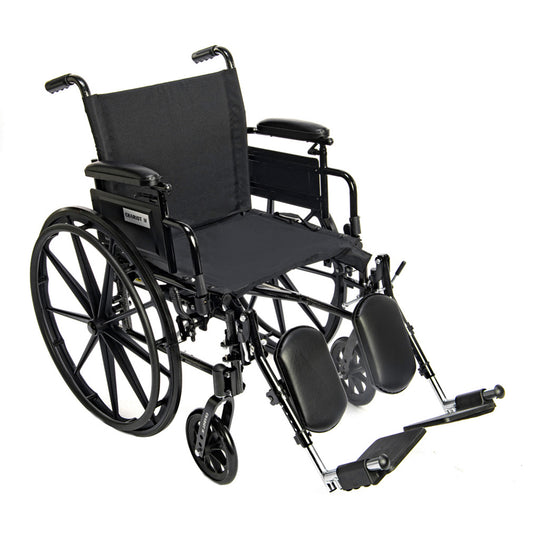 Chariot IV K4 Wheelchair –  Full Arms with Swing-Away Footrests