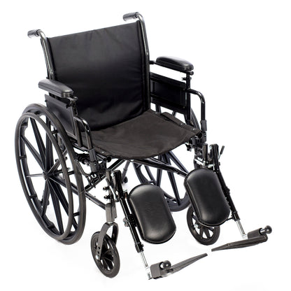 Chariot III -K3 Lightweight Wheelchair – Full Arms with Elevating Leg Rests
