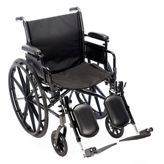 Chariot III -K3 Lightweight Wheelchair – Full Arms with Elevating Leg Rests