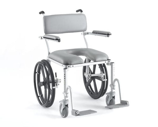 MC4220 / MC4224 Roll-In Shower & Commode Chair — Adjustable Seat Height